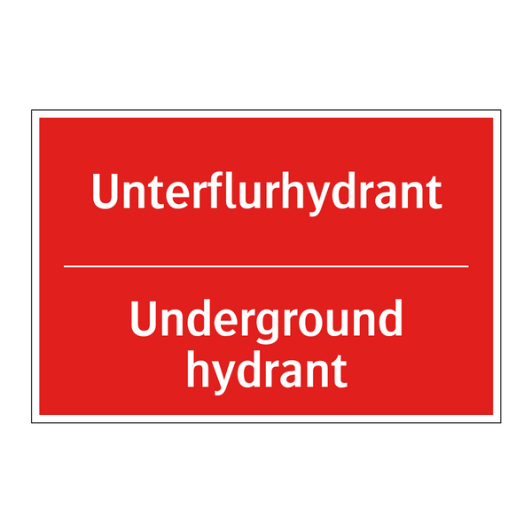 Unterflurhydrant - Underground hydrant