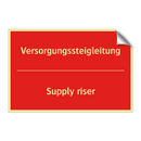 Versorgungssteigleitung - Supply riser