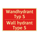 Wandhydrant Typ S - Wall hydrant Type S