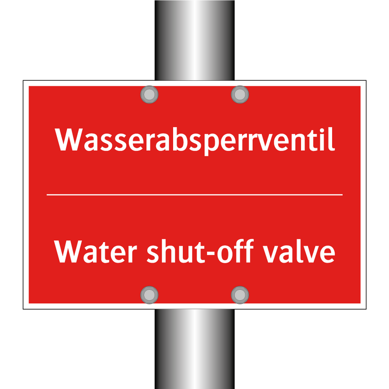 Wasserabsperrventil - Water shut-off valve