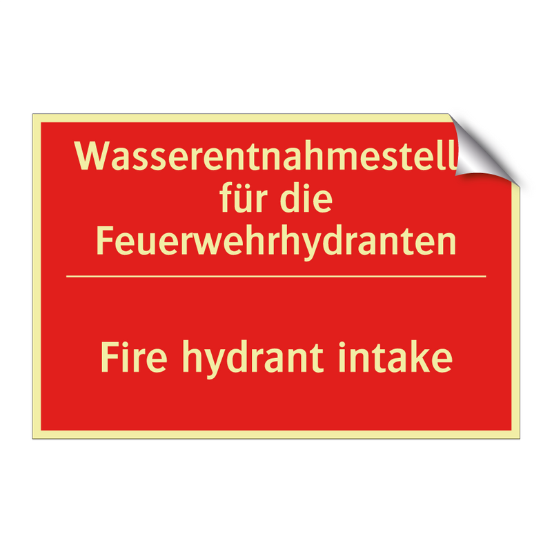 Wasserentnahmestelle für die Feuerwehrhydranten/.../ - Fire hydrant intake