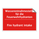 Wasserentnahmestelle für die Feuerwehrhydranten/.../ - Fire hydrant intake