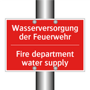 Wasserversorgung der Feuerwehr - Fire department water supply