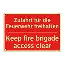 Zufahrt für die Feuerwehr freihalten/.../ - Keep fire brigade access clear
