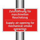 Zuluftöffnung für maschinellen /.../ - Supply air opening for mechanical /.../