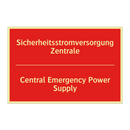 Sicherheitsstromversorgung Zentrale/.../ - Central Emergency Power Supply