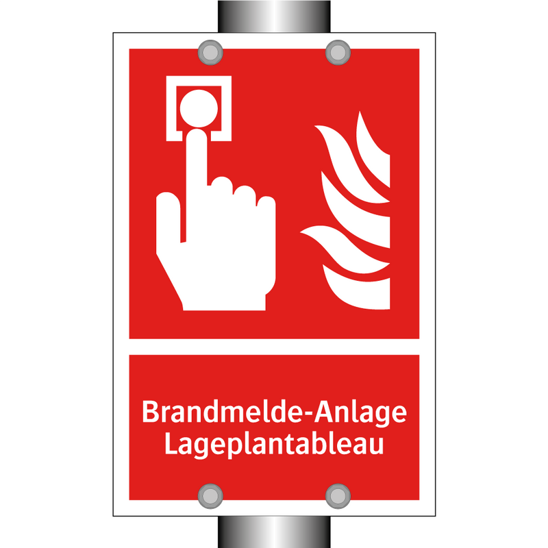 Brandmelde-Anlage Lageplantableau