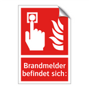 Brandmelder befindet sich: