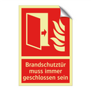 Brandschutztür muss immer geschlossen sein