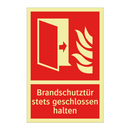 Brandschutztür stets geschlossen halten