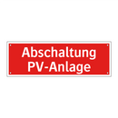Abschaltung PV-Anlage