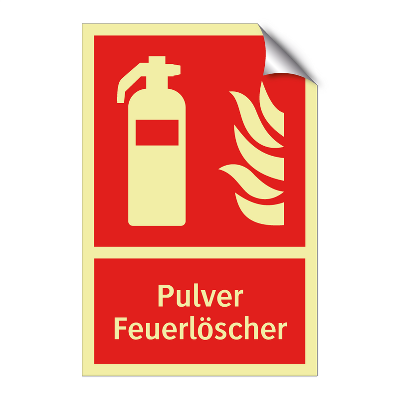 Pulver Feuerlöscher