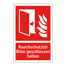 Rauchschutztür Bitte geschlossen halten