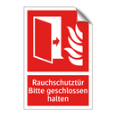 Rauchschutztür Bitte geschlossen halten