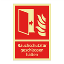 Rauchschutztür geschlossen halten