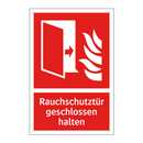 Rauchschutztür geschlossen halten