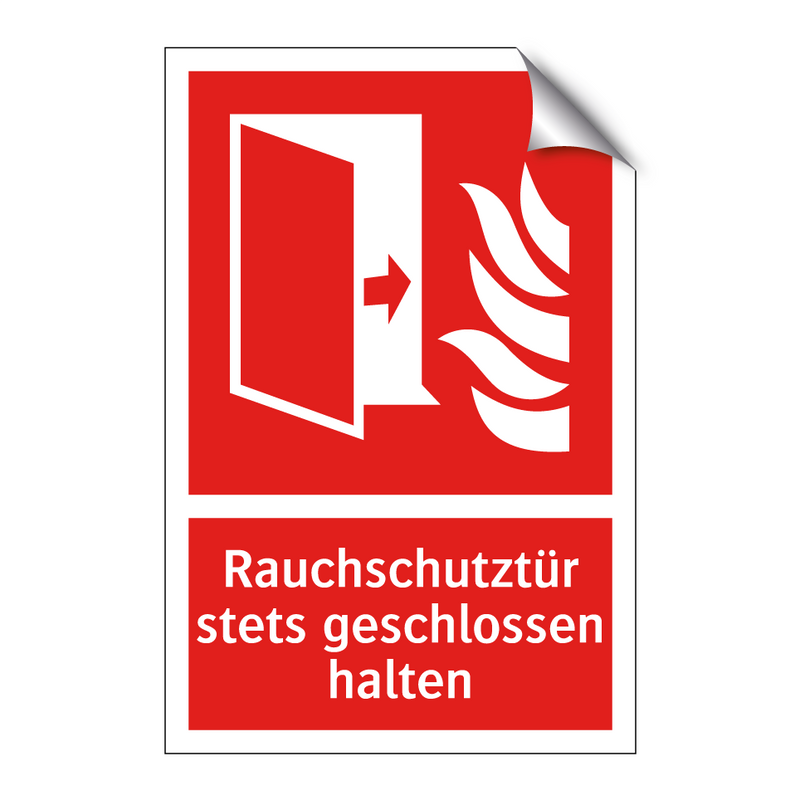 Rauchschutztür stets geschlossen halten