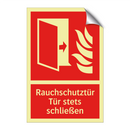 Rauchschutztür Tür stets schließen
