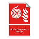 Schlauchanschluss trocken