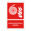 Schlauchanschluss trocken