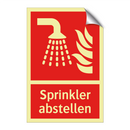 Sprinkler abstellen