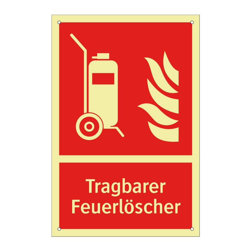 Tragbarer Feuerlöscher
