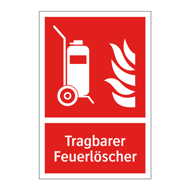 Tragbarer Feuerlöscher