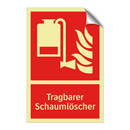 Tragbarer Schaumlöscher