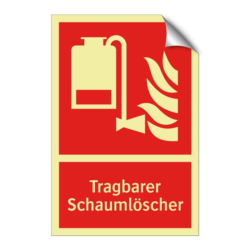 Tragbarer Schaumlöscher