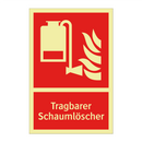 Tragbarer Schaumlöscher