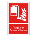 Tragbarer Schaumlöscher
