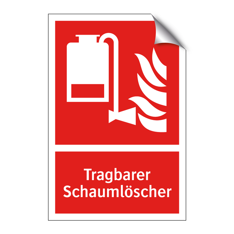 Tragbarer Schaumlöscher