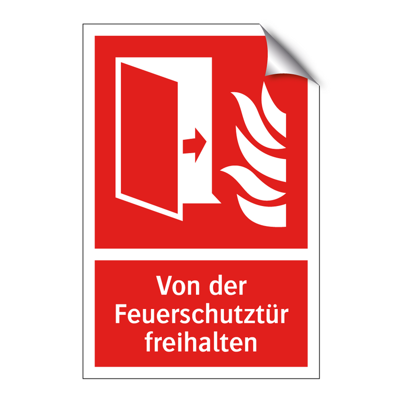 Von der Feuerschutztür freihalten