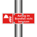 Aufzug im Brandfall nicht benutzen