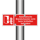 Automatische Brandschutztür nicht beim Schließen behindern