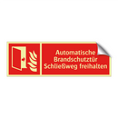 Automatische Brandschutztür Schließweg freihalten
