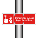 Brandmelde-Anlage Lageplantableau