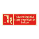 Rauchschutztür stets geschlossen halten