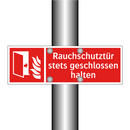 Rauchschutztür stets geschlossen halten