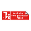 Rauchschutztür stets geschlossen halten