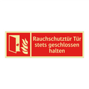 Rauchschutztür Tür stets geschlossen halten