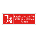 Rauchschutztür Tür stets geschlossen halten