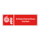 Schlauchanschluss trocken