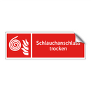 Schlauchanschluss trocken