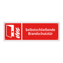 Selbstschließende Brandschutztür