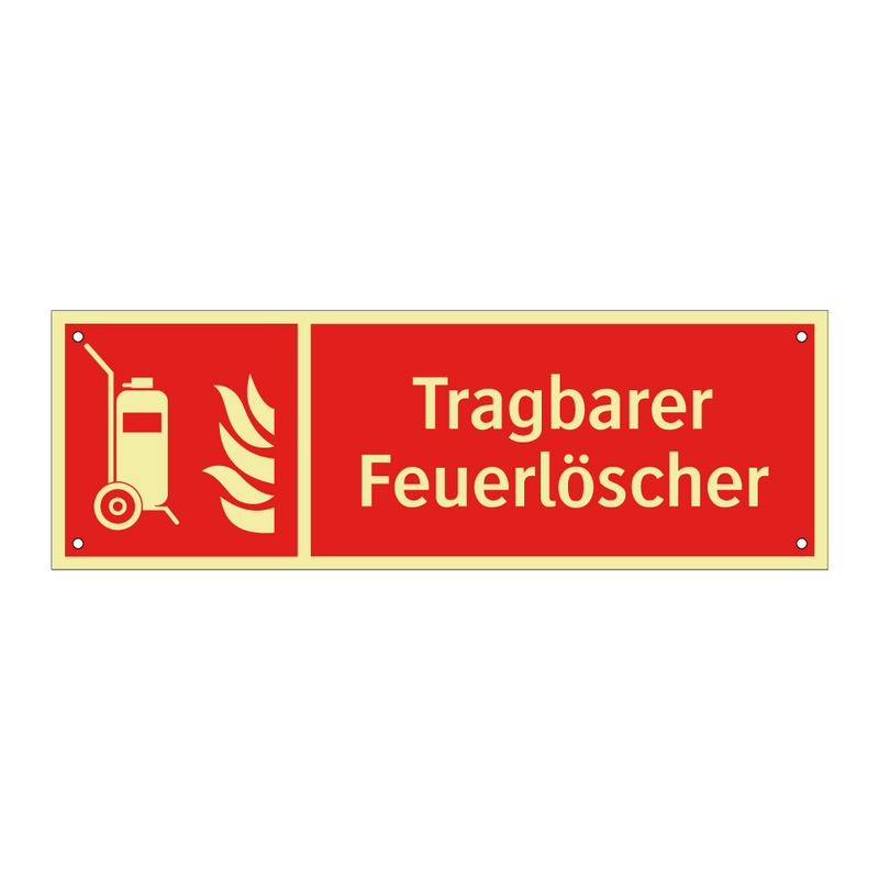 Tragbarer Feuerlöscher