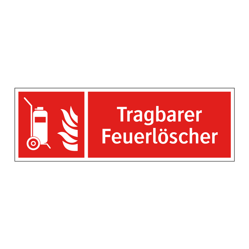 Tragbarer Feuerlöscher