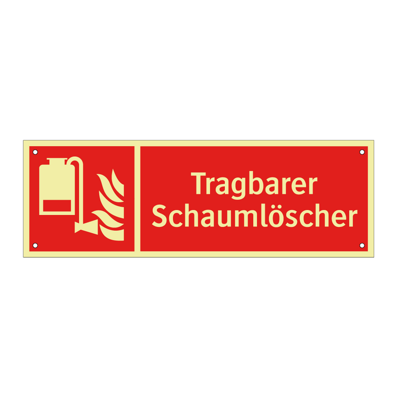 Tragbarer Schaumlöscher