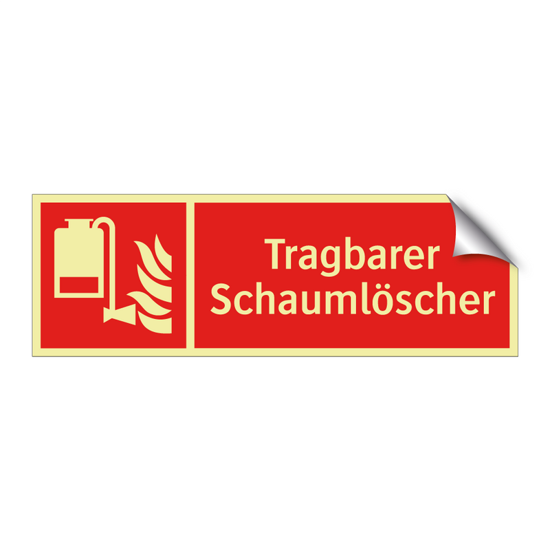 Tragbarer Schaumlöscher