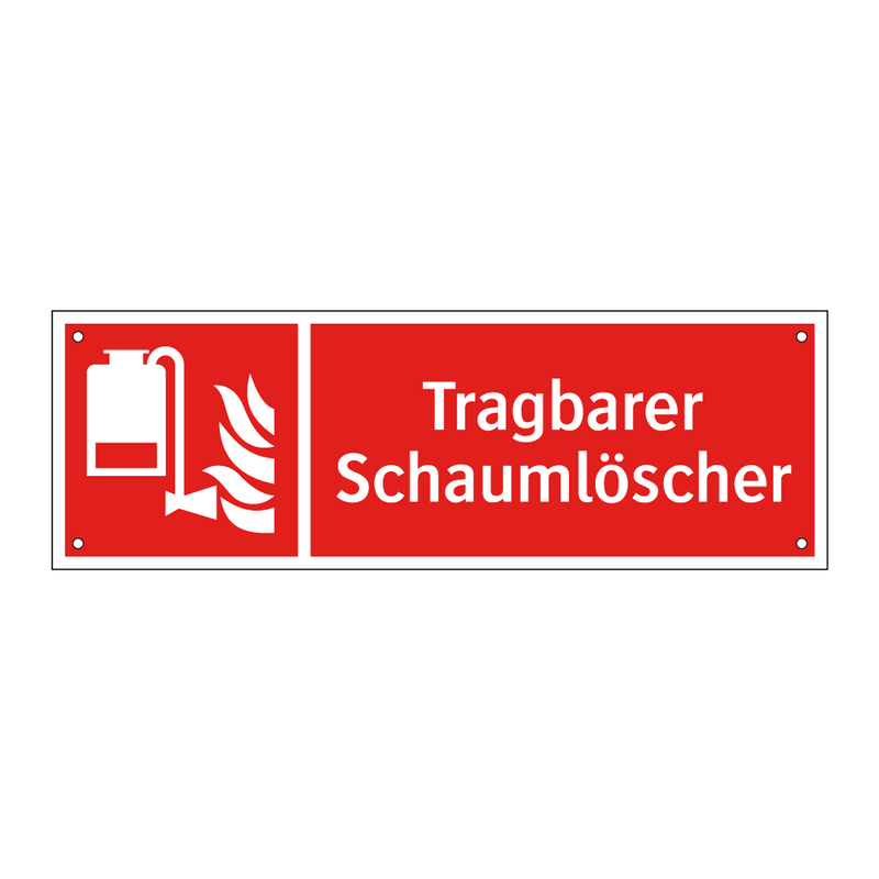 Tragbarer Schaumlöscher